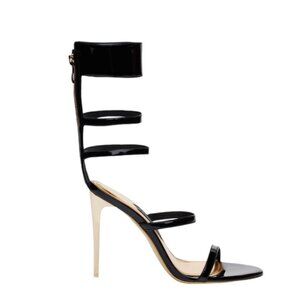 NWOB JESSICA RICH Goddess Sandal In Black, 37 EU / 7 US